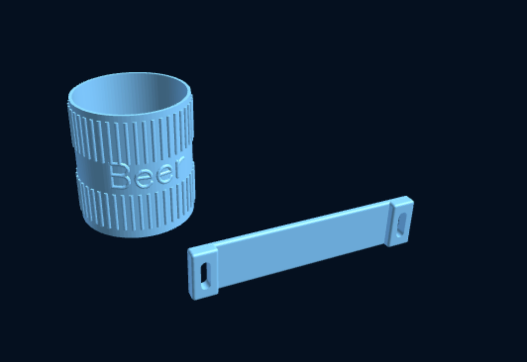 Modular Cylinder Holder Kit — Can · Bottle · Pens · Cup + Wall Bar (Parametric, 3D Print) — foto 1