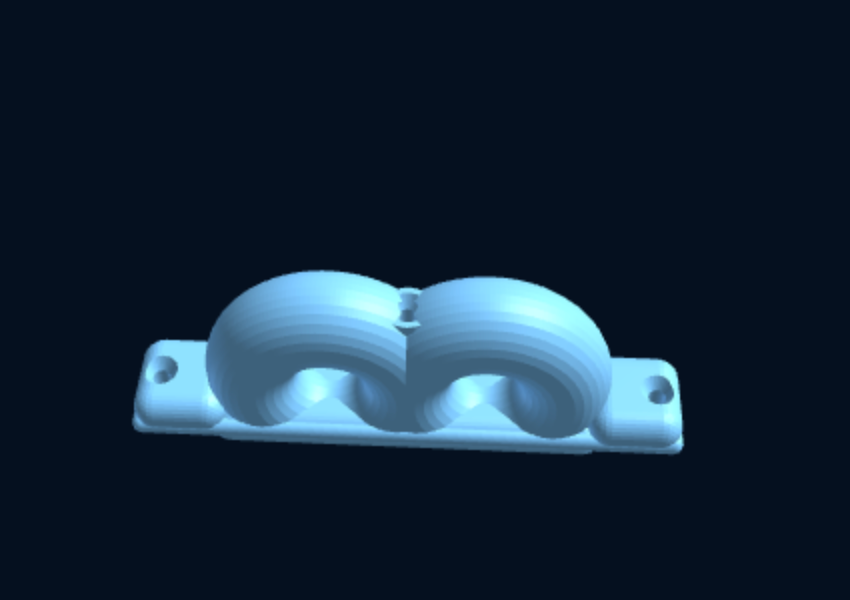 Deck Rope Organizer / Fairlead — 1–5 Low-Friction Eyes (Parametric, 3D Print) — foto 1