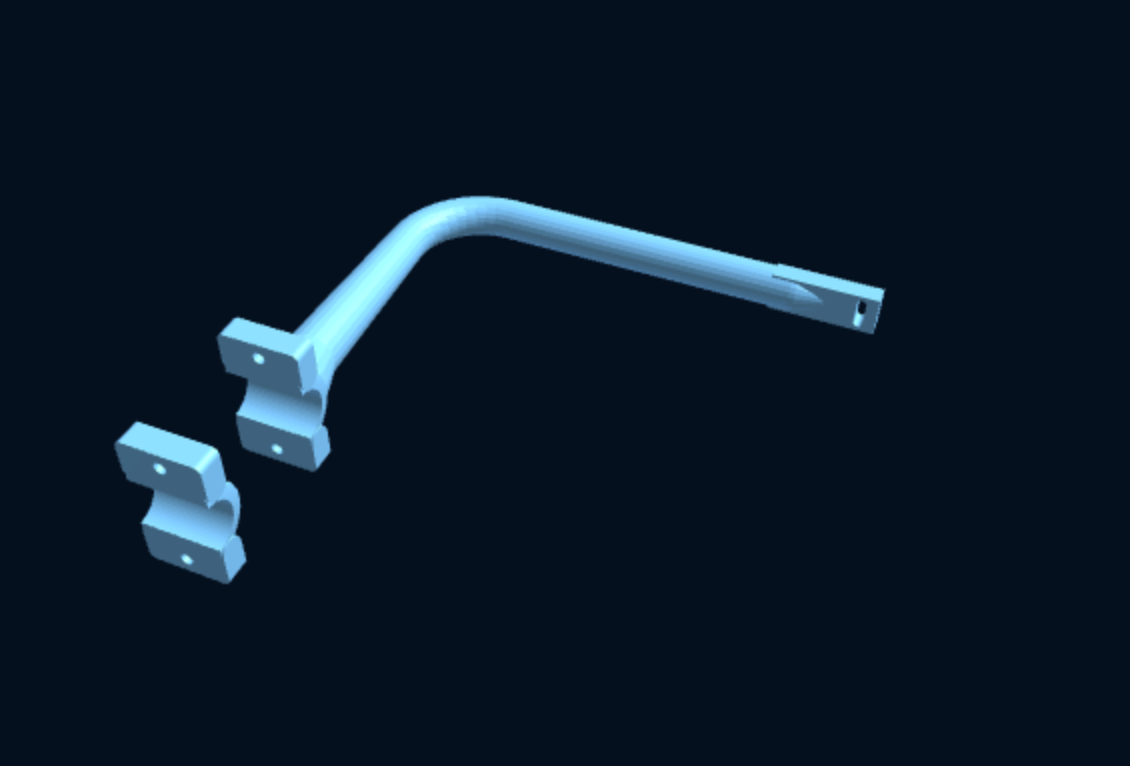 Surf & SUP / Paddle Board Rack for Stanchions & Guardrail (Parametric, 3D Print) — foto 1
