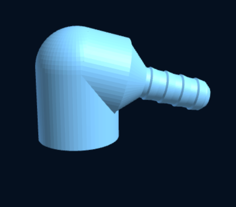 Elbow — BSP Female × Hose Barb — Parametric (3D Print) — foto 1