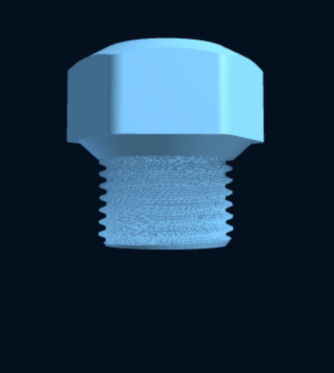 3D-printed BSP reducing bushing