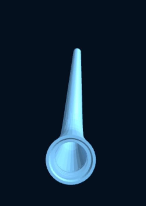 Silicone Caulk Nozzle — Extendable & Bendable (310ml / 10oz, Parametric, 3D Print) — foto 1