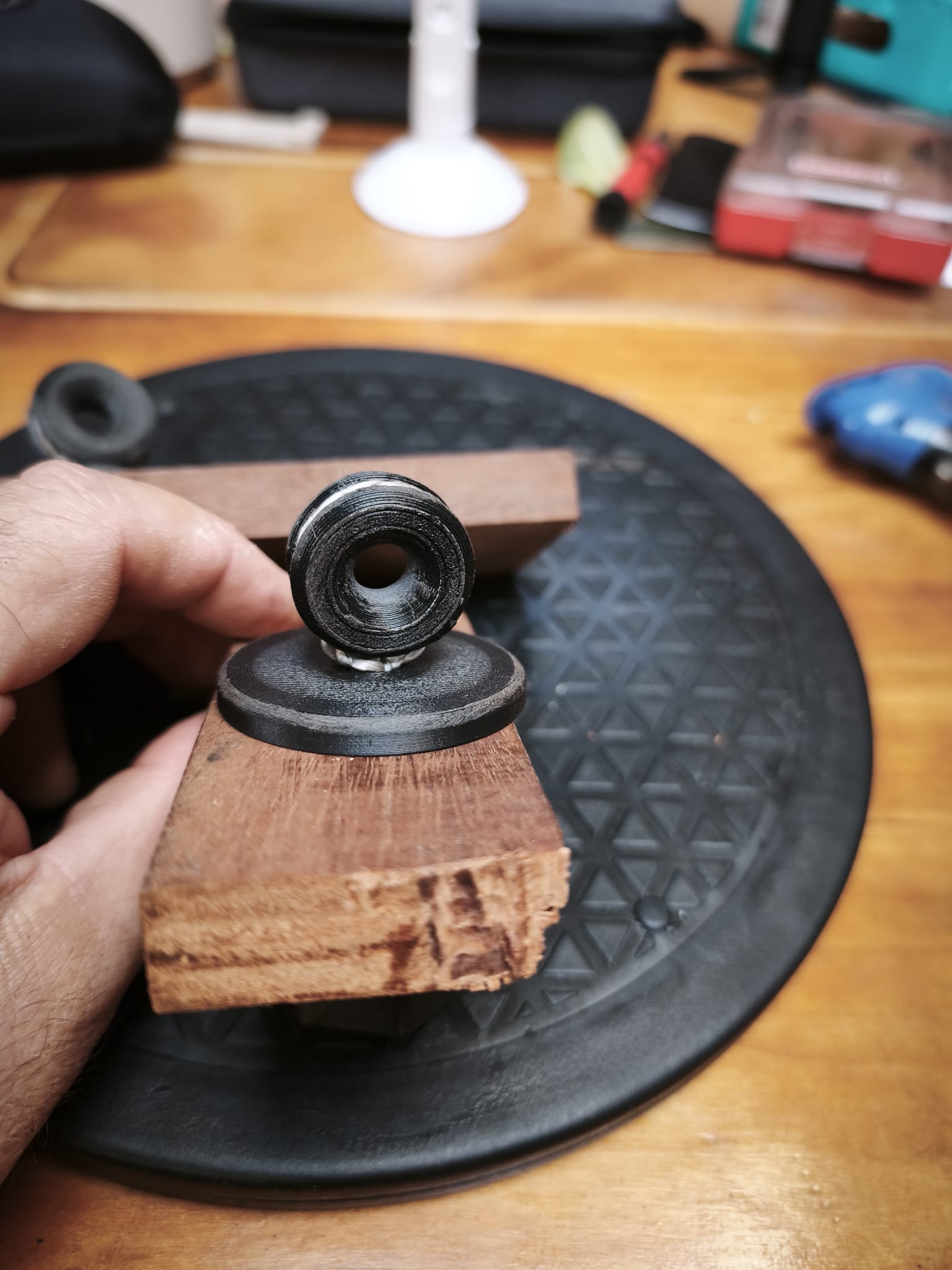 3D-printed Textile Padeye Kit — Bushing + Flanged Cap Nut + Washer — photo 2