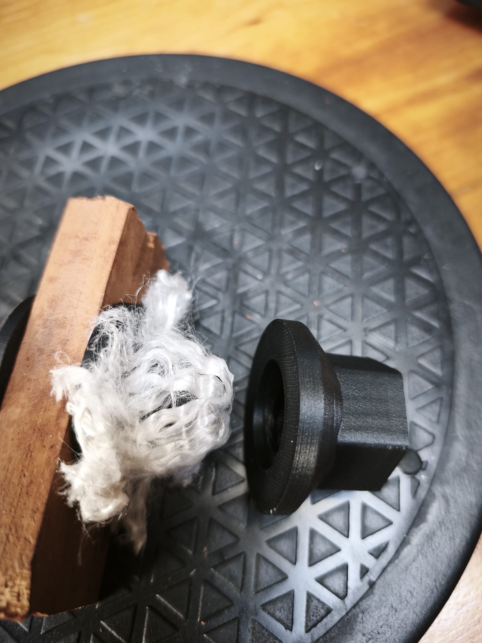 3D-printed Textile Padeye LIGHT — Threaded Bushing + Flanged Cap Nut — photo 3