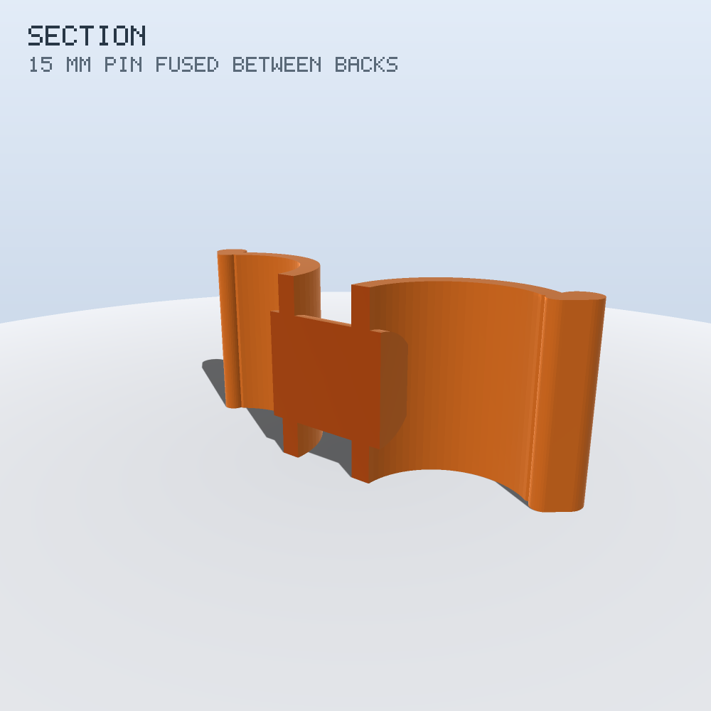 Double C-Clip Hook — Twin Swivel Clips (Parametric, 3D Print)