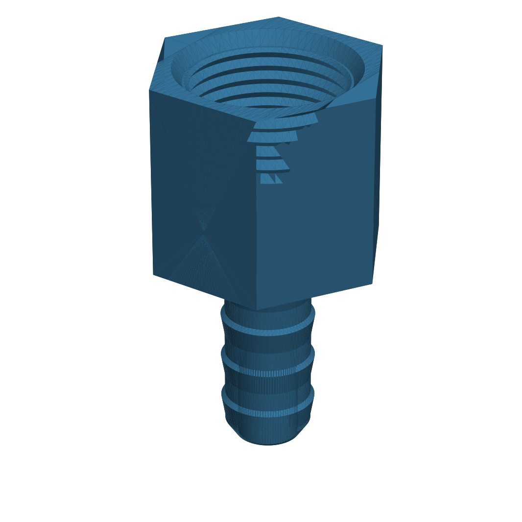 BSP Female Hose Barb Fitting β Parametric (3D Print)