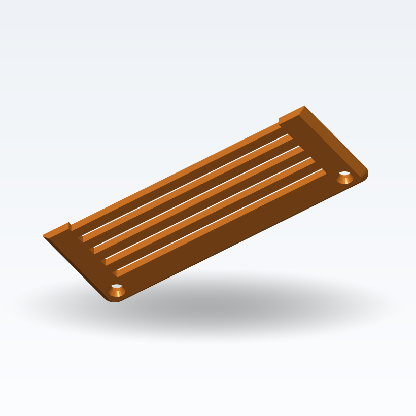 Lüftungsgitter — parametrisch (3D-Druck)