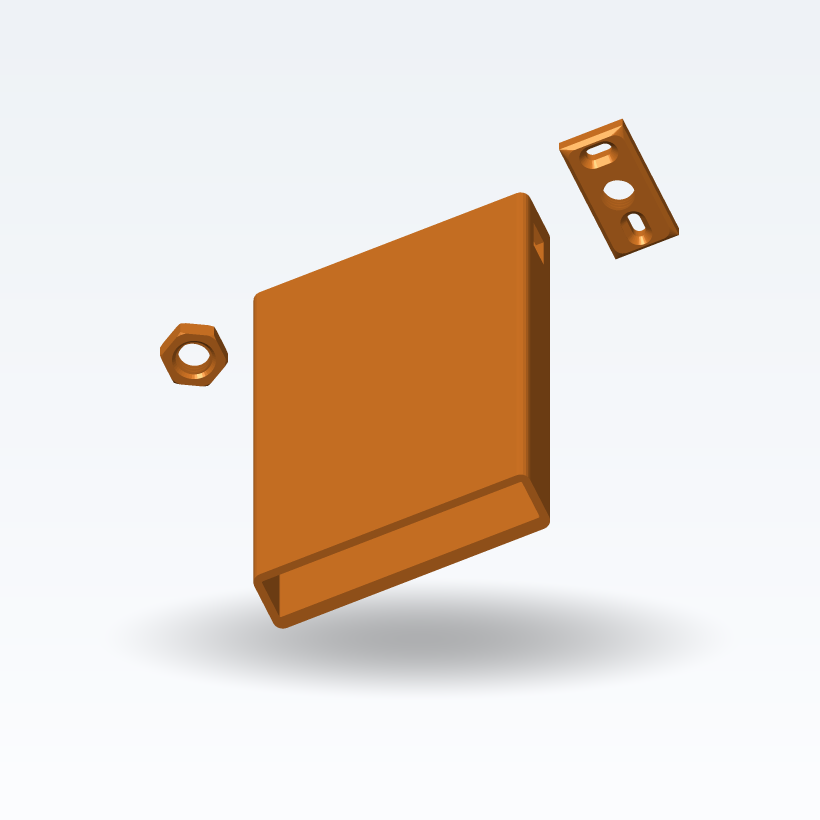Wandhalterung für Geräte – Tablet · Telefon · Garmin (parametrisches Kit, 3D-Druck)