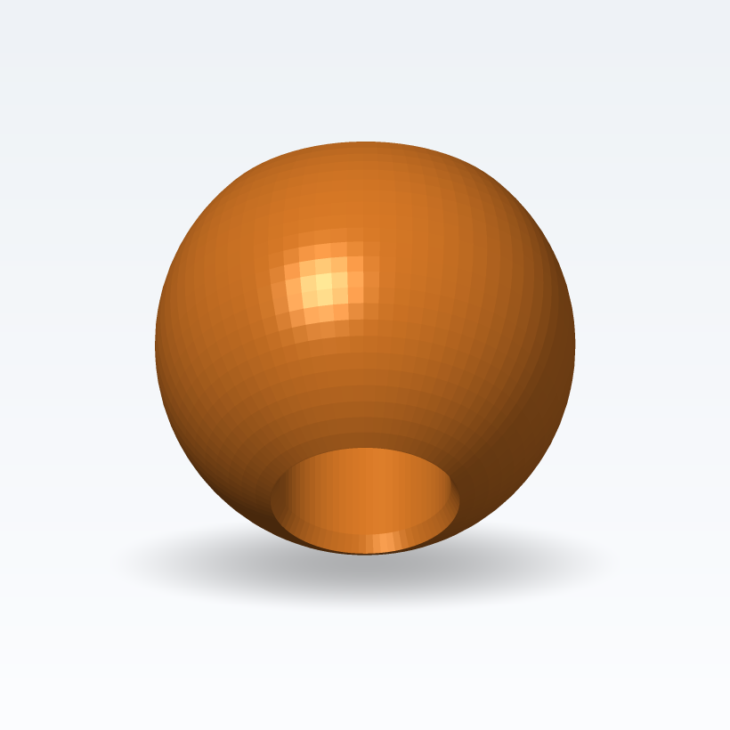 Bola tope de driza — Paramétrico (Impresión 3D, Gratis)