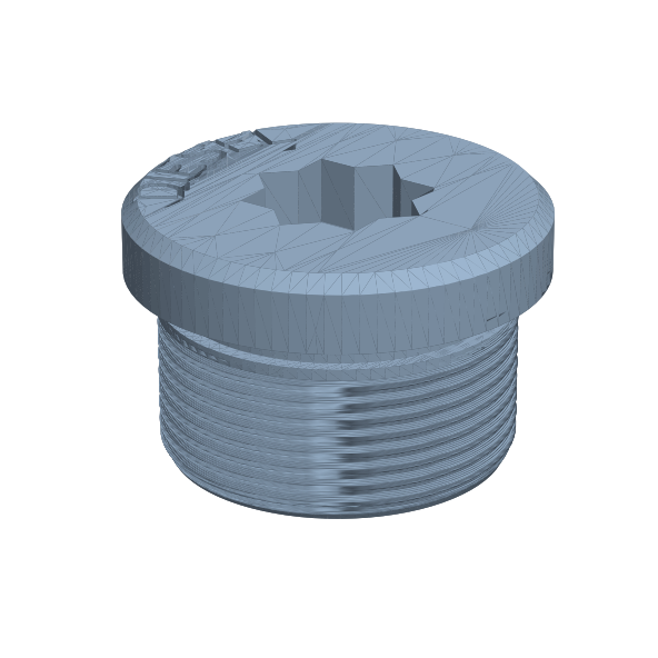 Tank Cap with Winch Socket (BSP, replacement) — Parametric (3D Print)