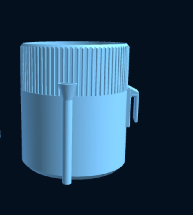 Hydro Wick Planter — Self-Watering Hydroponic Pot for 1 Plant (Parametric, 3D Print) — foto 3