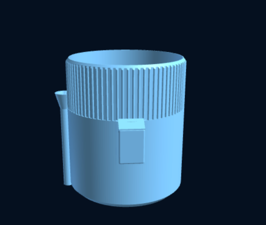 Hydro Wick Planter — Self-Watering Hydroponic Pot for 1 Plant (Parametric, 3D Print) — foto 4