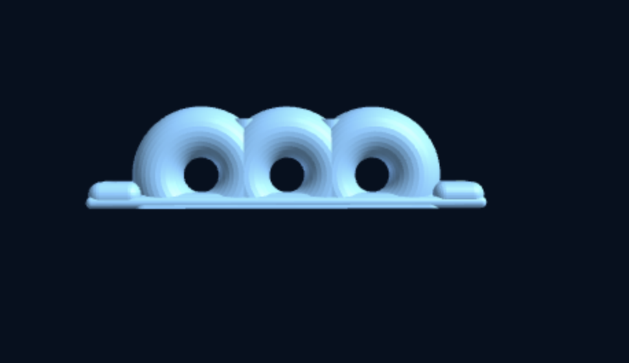 Deck Rope Organizer / Fairlead — 1–5 Low-Friction Eyes (Parametric, 3D Print) — foto 2