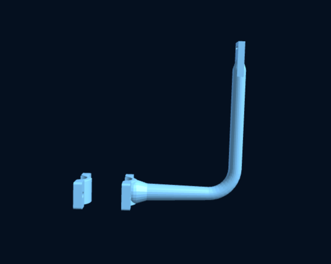 Surf & SUP / Paddle Board Rack for Stanchions & Guardrail (Parametric, 3D Print) — foto 2