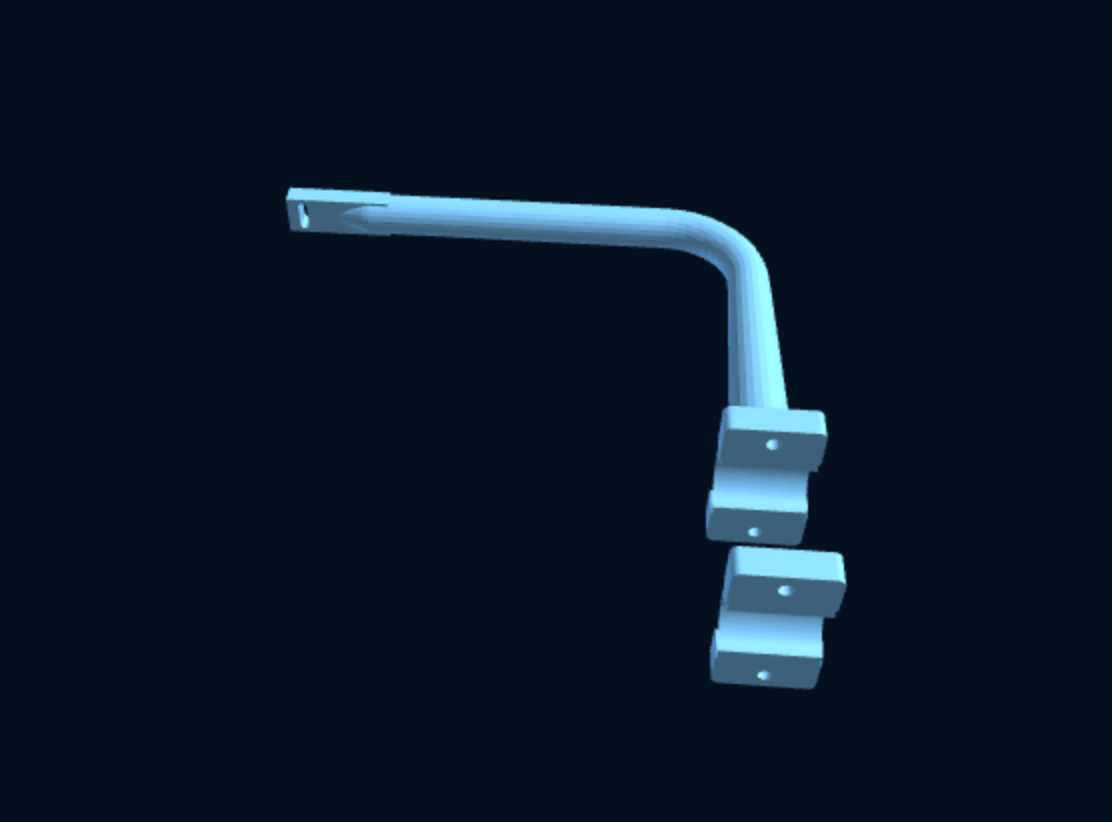 Surf & SUP / Paddle Board Rack for Stanchions & Guardrail (Parametric, 3D Print) — foto 3