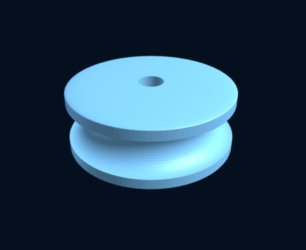 3D-printed rope sheave pulley for Dyneema