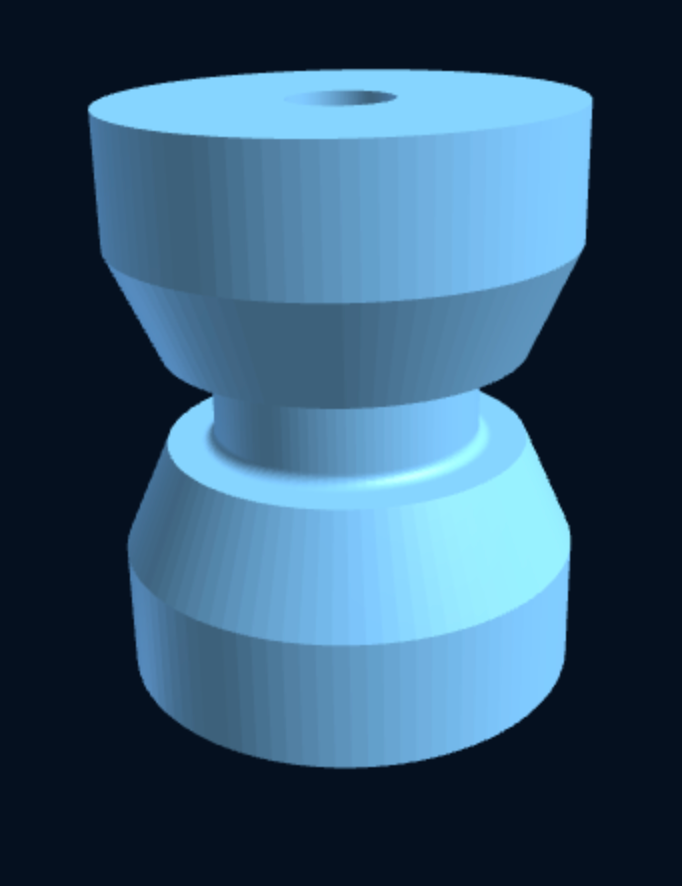 Anchor Bow Roller — Grooved, Parametric (3D Print) — foto 1