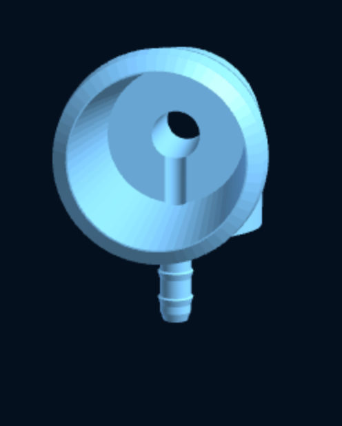 3-Way T Hose Barb Connector — Parametric (3D Print) — foto 3