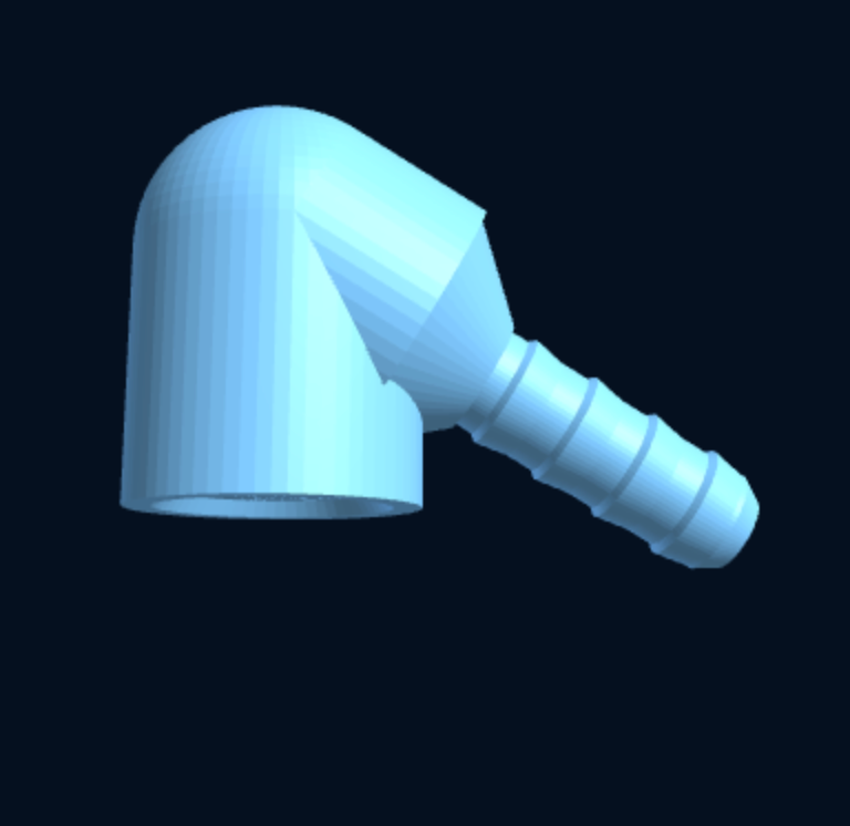 Elbow — BSP Female × Hose Barb — Parametric (3D Print) — foto 4