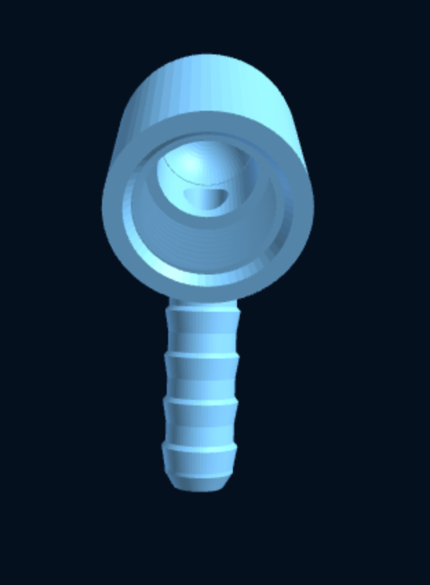 Elbow — BSP Female × Hose Barb — Parametric (3D Print) — foto 5