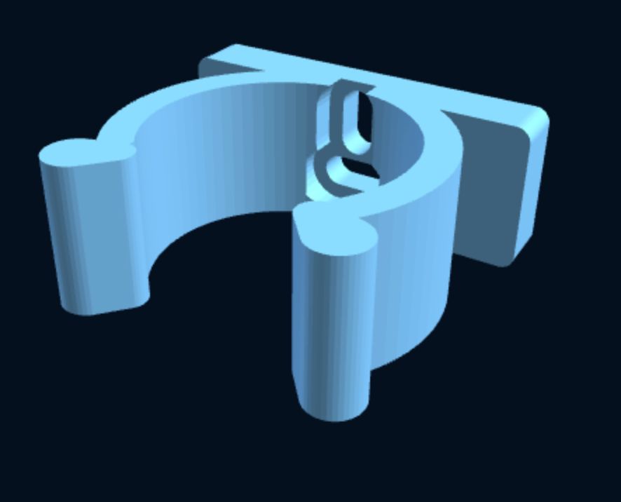 Custom Wall Clip Holder — Parametric (3D Print) — foto 3