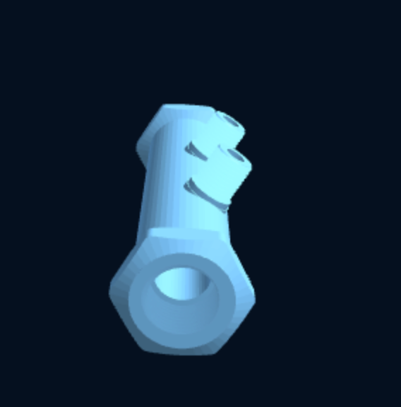 BSP Manifold Body (parametric outlets) — Parametric (3D Print) — foto 1