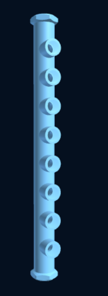 BSP Manifold Body (parametric outlets) — Parametric (3D Print) — foto 5