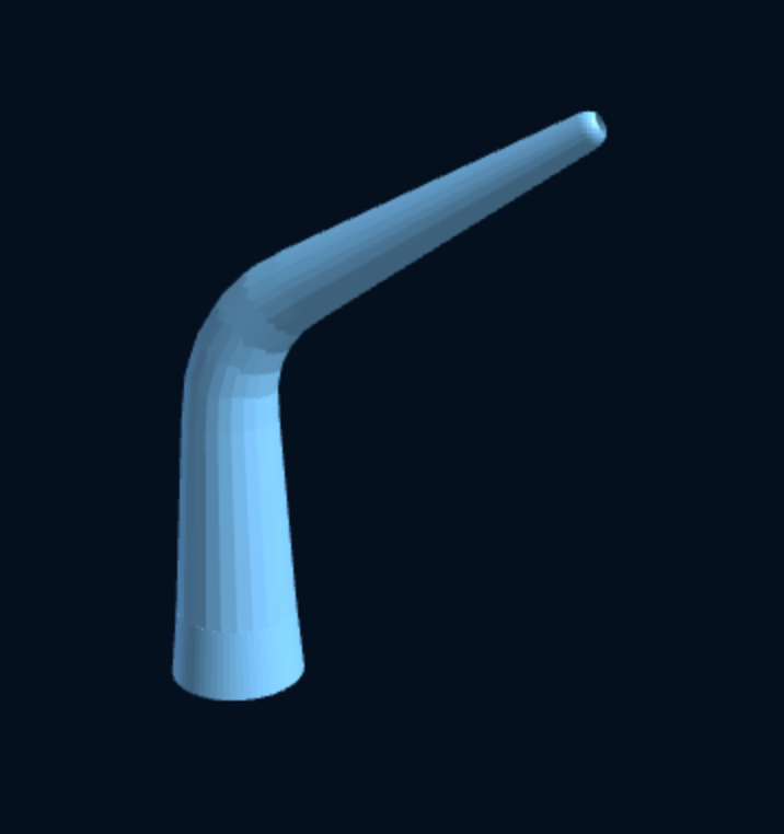 Free 3D-printed extendable caulk nozzle