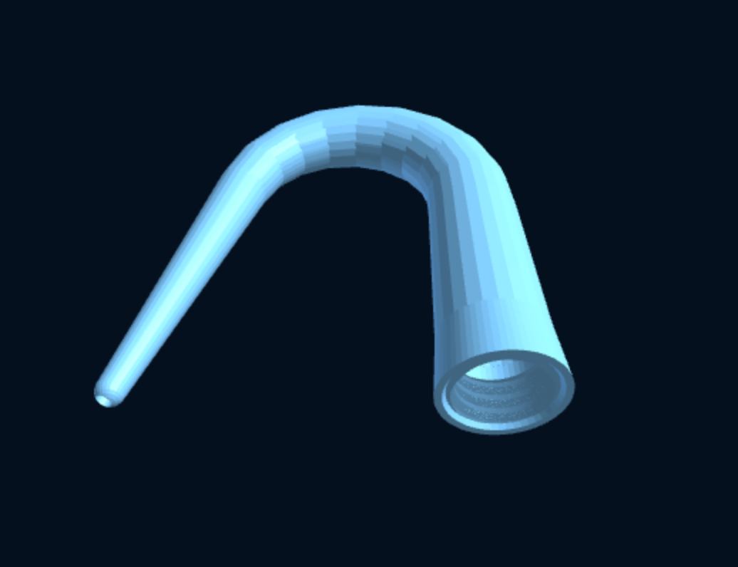 Silicone Caulk Nozzle — Extendable & Bendable (310ml / 10oz, Parametric, 3D Print) — foto 4