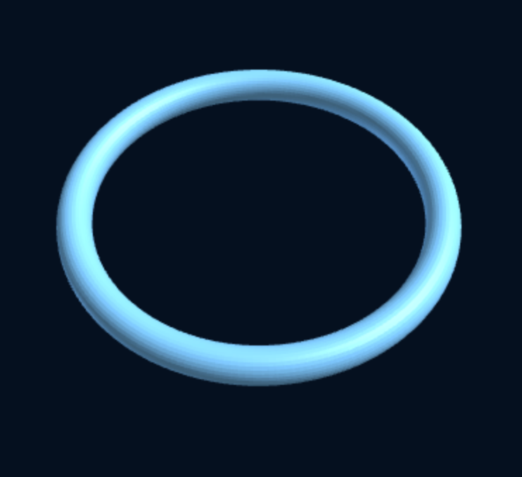 Free 3D-printed parametric O-ring gasket