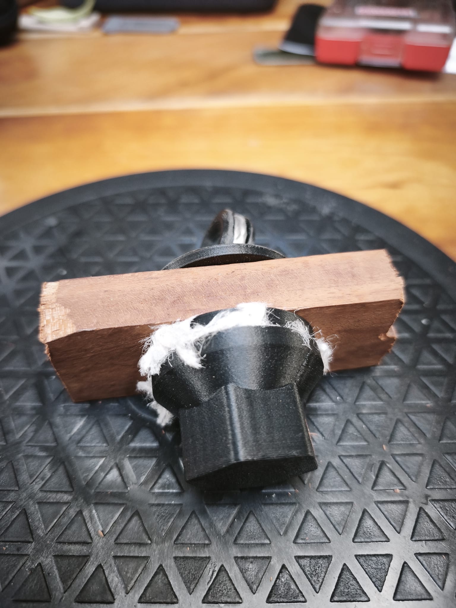 3D-printed Textile Padeye LIGHT — Threaded Bushing + Flanged Cap Nut — photo 2