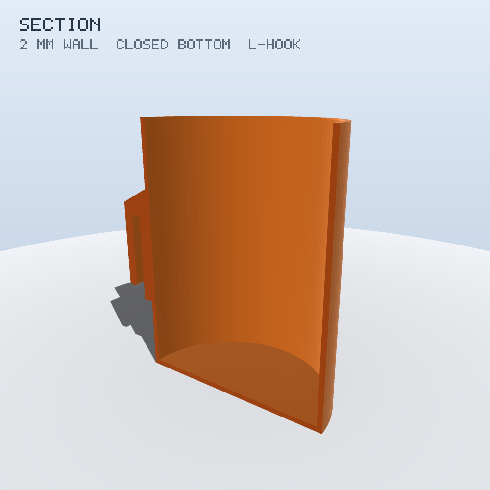 Modular Cylinder Holder Kit — Can · Bottle · Pens · Cup + Wall Bar (Parametric, 3D Print)