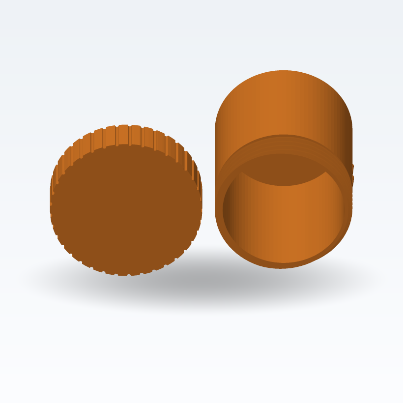 Tarro de almacenamiento con tapa de rosca + nombre personalizado - Paramétrico (Impresión 3D, Gratis)