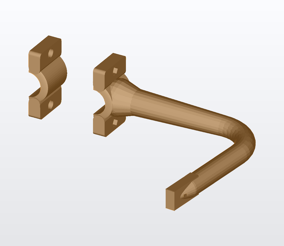 Surf & SUP / Paddle Board Rack for Stanchions & Guardrail (Parametric, 3D Print)