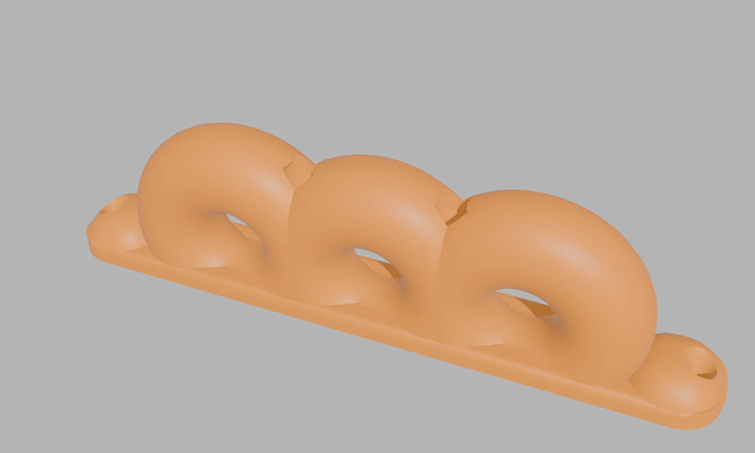 Deck Rope Organizer / Fairlead — 1–5 Low-Friction Eyes (Parametric, 3D Print)