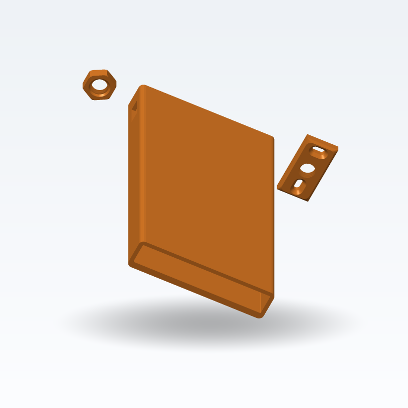 Wandhalterung für Geräte – Tablet · Telefon · Garmin (parametrisches Kit, 3D-Druck)