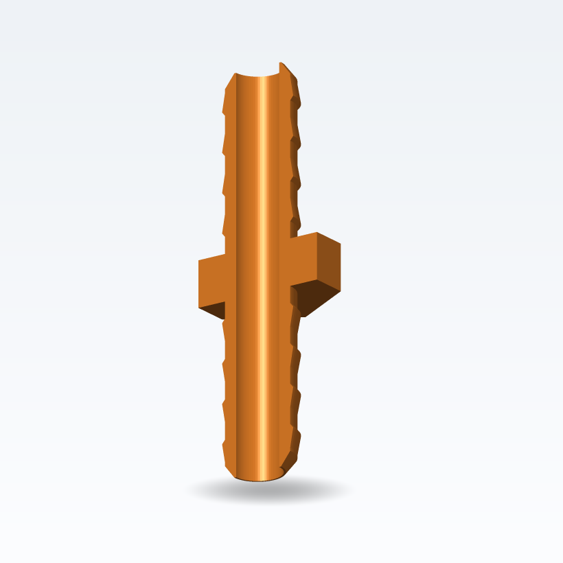 Schlauchtüllen-Verbinder / Reduzierstück (Tülle–Tülle) – Parametrisch (3D-Druck)