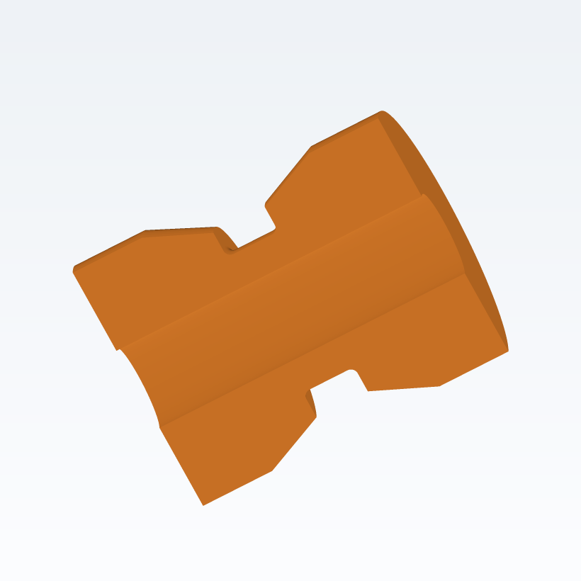 Anchor Bow Roller — Grooved, Parametric (3D Print)