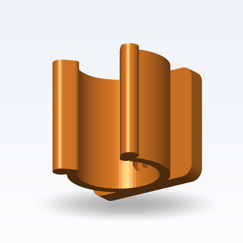 Kundenspezifischer Wandcliphalter — Parametrisch (3D-Druck)
